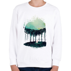 PRINTFASHION Deep in the forest - Gyerek pulóver - Fehér
