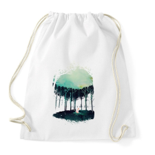 PRINTFASHION Deep in the forest - Sportzsák, Tornazsák - Fehér tornazsák