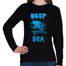 PRINTFASHION deep sea - Női pulóver - Fekete