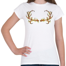 PRINTFASHION Deer Antler - Női póló - Fehér női póló