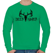 PRINTFASHION Deer Hunter Black - Férfi pulóver - Zöld férfi pulóver, kardigán