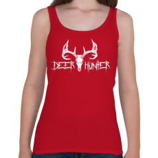 PRINTFASHION Deer Hunter White - Női atléta - Cseresznyepiros