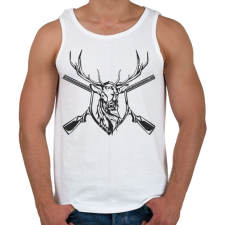 PRINTFASHION Deer prize - Férfi atléta - Fehér atléta, trikó