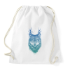 PRINTFASHION Deer wolf - Sportzsák, Tornazsák - Fehér