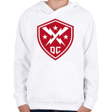 PRINTFASHION Def club - Gyerek kapucnis pulóver - Fehér gyerek pulóver, kardigán