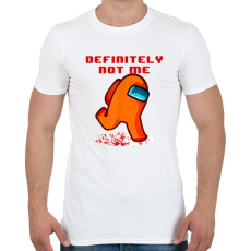 PRINTFASHION Definitely not me - Among Us - Férfi póló - Fehér