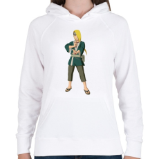 PRINTFASHION Deidara - Női kapucnis pulóver - Fehér