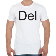 PRINTFASHION Del - Férfi póló - Fehér férfi póló