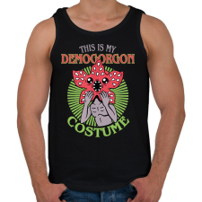 PRINTFASHION Demogorgon costume - Férfi atléta - Fekete atléta, trikó