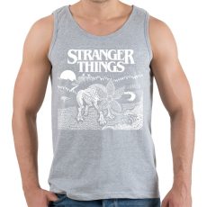 PRINTFASHION Demogorgon ST - Férfi atléta - Sport szürke
