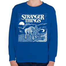 PRINTFASHION Demogorgon ST - Gyerek pulóver - Királykék