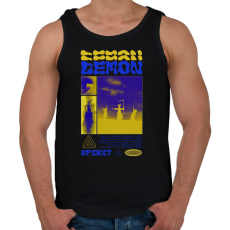 PRINTFASHION Demon - Férfi atléta - Fekete