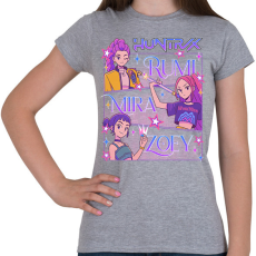 PRINTFASHION Demon Hunters - Női póló - Sport szürke