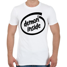 PRINTFASHION Demon Inside - Férfi póló - Fehér férfi póló