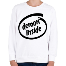 PRINTFASHION Demon Inside - Gyerek pulóver - Fehér