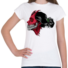 PRINTFASHION démon lány - Női póló - Fehér női póló