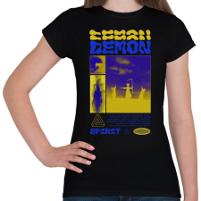 PRINTFASHION Demon - Női póló - Fekete női póló