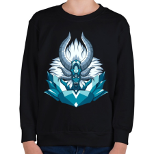 PRINTFASHION Démon sárkány - Gyerek pulóver - Fekete gyerek pulóver, kardigán
