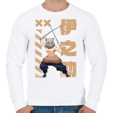 PRINTFASHION demon slayer Inosuke - Férfi pulóver - Fehér férfi pulóver, kardigán