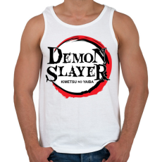 PRINTFASHION Demon Slayer minta - Férfi atléta - Fehér