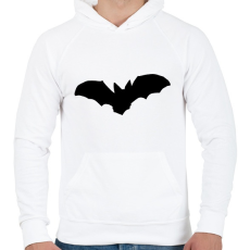 PRINTFASHION Denevér - Férfi kapucnis pulóver - Fehér