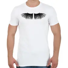 PRINTFASHION Denevérszárny (fekete-fehér) - Férfi póló - Fehér férfi póló