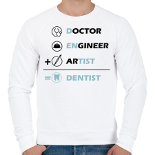 PRINTFASHION Dentist (black) - Férfi pulóver - Fehér férfi pulóver, kardigán