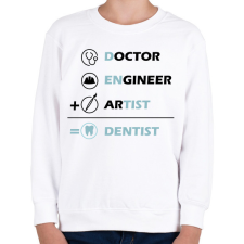 PRINTFASHION Dentist (black) - Gyerek pulóver - Fehér gyerek pulóver, kardigán