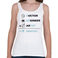 PRINTFASHION Dentist (black) - Női atléta - Fehér