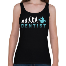 PRINTFASHION Dentist evolution - Női atléta - Fekete női trikó