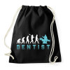 PRINTFASHION Dentist evolution - Sportzsák, Tornazsák - Fekete