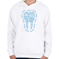 PRINTFASHION Dentist - Gyerek kapucnis pulóver - Fehér