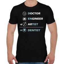 PRINTFASHION Dentist (white) - Férfi póló - Fekete férfi póló