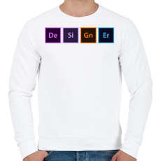 PRINTFASHION Designer / Grafikus - Férfi pulóver - Fehér