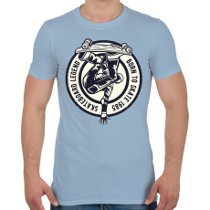 PRINTFASHION Deszkás legenda - Férfi póló - Világoskék