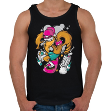 PRINTFASHION Deszkás sas - Férfi atléta - Fekete