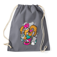 PRINTFASHION Deszkás sas - Sportzsák, Tornazsák - Grafitszürke tornazsák