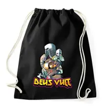 PRINTFASHION Deus Vult - Sportzsák, Tornazsák - Fekete tornazsák