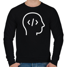 PRINTFASHION Dev Ops - Férfi pulóver - Fekete