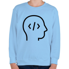 PRINTFASHION Developer - Gyerek pulóver - Világoskék