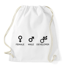 PRINTFASHION Developer - Sportzsák, Tornazsák - Fehér tornazsák