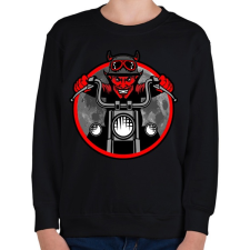 PRINTFASHION Devil - Gyerek pulóver - Fekete gyerek pulóver, kardigán