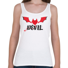 PRINTFASHION DEVIL - Női atléta - Fehér női trikó