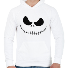 PRINTFASHION Devil smile - Férfi kapucnis pulóver - Fehér férfi pulóver, kardigán