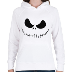 PRINTFASHION Devil smile - Női kapucnis pulóver - Fehér