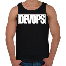 PRINTFASHION DevOps - Férfi atléta - Fekete