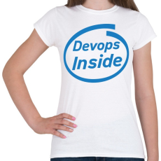 PRINTFASHION DevOps Inside - Női póló - Fehér