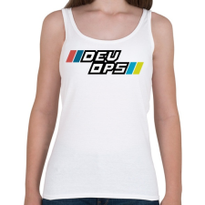 PRINTFASHION DEVOPS - Női atléta - Fehér női trikó