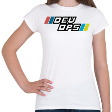 PRINTFASHION DEVOPS - Női póló - Fehér