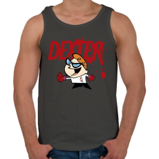 PRINTFASHION Dexter laboratóriuma? - Férfi atléta - Sötétszürke